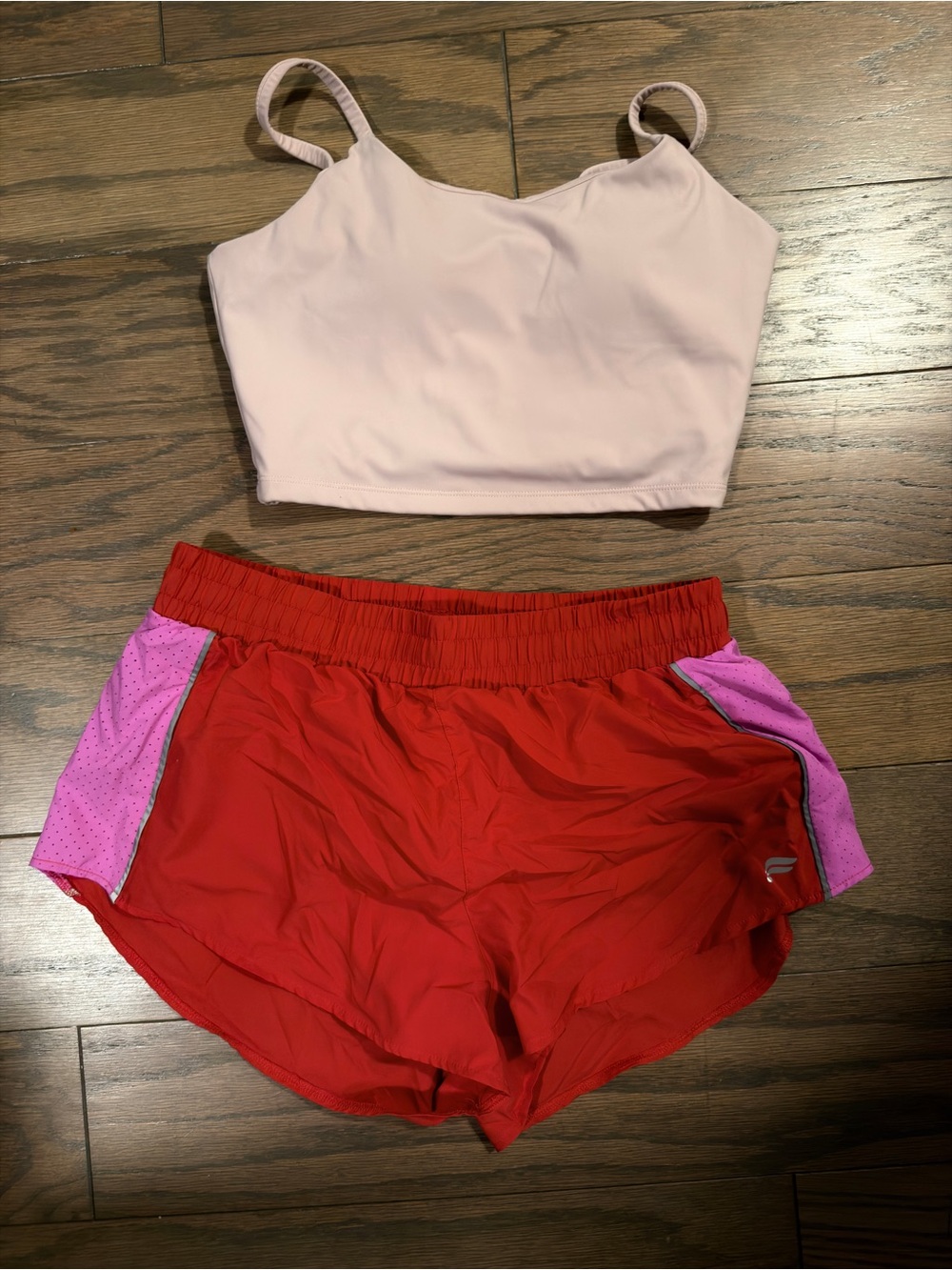 Fabletics Red Athletic Shorts